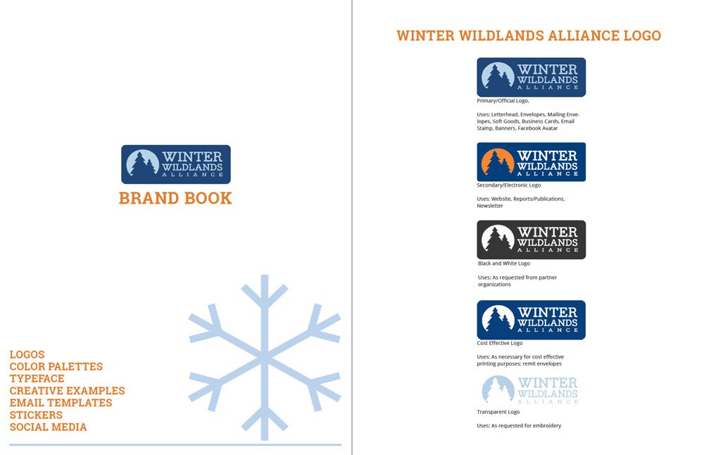 wwa brand book logos winter wildlands alliance