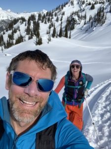 Bonfire Collective CEO Erik Lambert and his partner at Sol Mountain in British Columbia, Canada